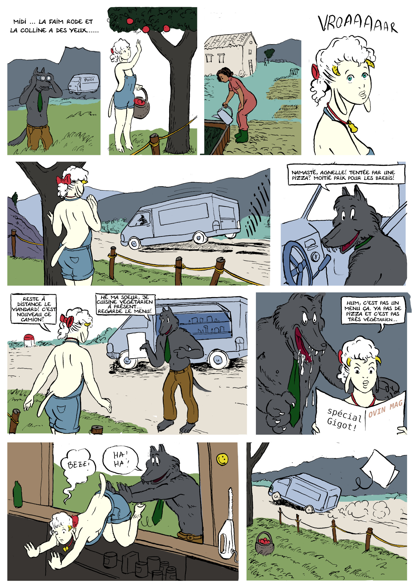 Agnelle et le camion à pizza